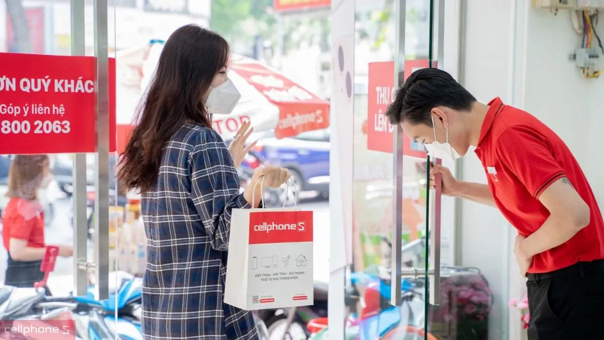 Dịch vụ giao hàng nhanh chóng và miễn phí của CellphoneS An Giang, tiện lợi cho mọi khách hàng.