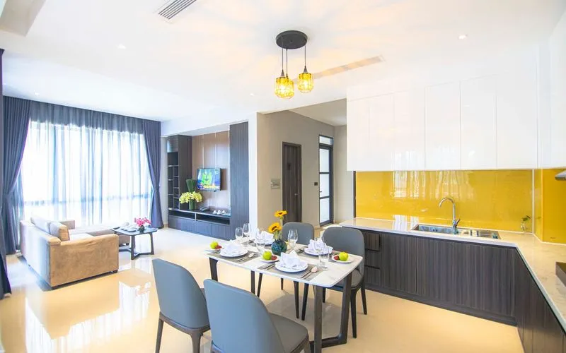 Phòng ngủ hiện đại trong biệt thự The Cap Hotel Vũng Tàu